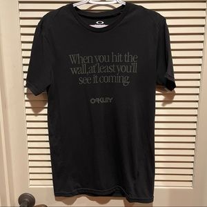 Oakley T-Shirt Black+Gray